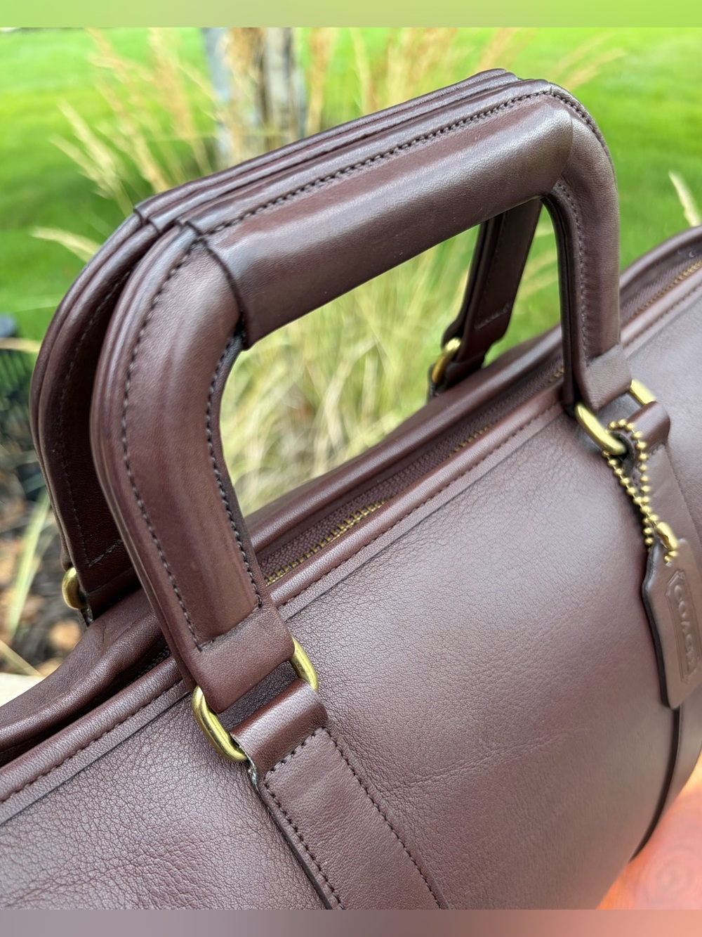 Vintage COACH Mahogany Leather Portfolio Briefcase 5286 EUC - Picture 5 of 17